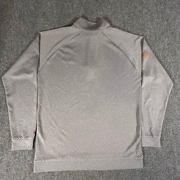 Texas Longhorns Champion 1/4 Zip Sweatshirt Mens L Gray/Orange Long Pullover - Picture 2 of 10